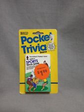 SPORTS POCKET TRIVIA GAME SERIES 5 ACCORDING TO PROFESSOR HOYLE 1984