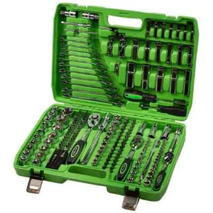 216 Pcs Ratchet Spanner Socket Set 1/2" 1/4" 3/8" Tool Kit Toolbox - Picture 1 of 5