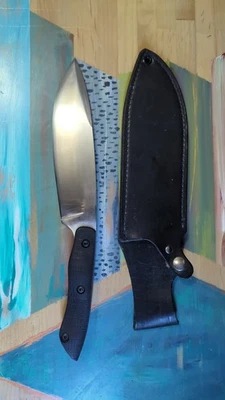 Блэкджек США большой 1991-93 KAMPA охотничий/лагерный нож, оригинальный кожаный чехол неиспользованный - Изображение 1 из 2