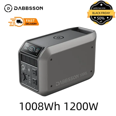 1008Wh 1200W Portable Power Station Solar Generator for Camping/Tirp Dabbsson