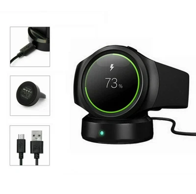 Wireless Charging Dock Charger-For Samsung Galaxy Watch/Gear S3 Frontier Classic