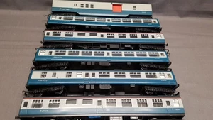 6 x TRIANG & HORNBY AZUL/GRIS MK1-MK2 ENTRENADORES INTERURBANOS BUFFET, MUY BUENO SIN CAJA - Imagen 1 de 8