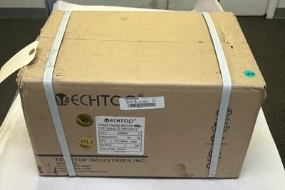 TECHTOP,GR3-AL-TF-145T-2-B-D-2,MOTOR 2HP 3500RPM 230/460V 3PH 145 FRAME NEW - Image 1 of 4