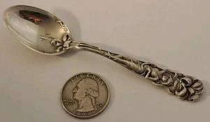 RAPHAEL ALVIN Sterling Silver Art Nouveau FIGURAL WOMAN Demitasse Spoon Antique - Picture 1 of 11