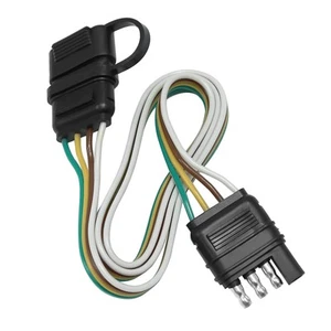 Trailer Light Wiring Harness Kit,4 Wires 4-Way Plug 4 pin Flat Wire Extension... - Picture 1 of 7