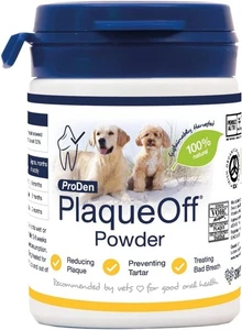 ProDen PlaqueOff Powder for Dogs & Cats, Tartar & Bad Breath Remover 100% Natura - Picture 1 of 6