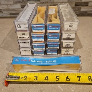 Lot (17) Mixed Brand N Scale 7" & 7.5"  Empty Train "Jewel" Boxes: PMI & More - Picture 1 of 15
