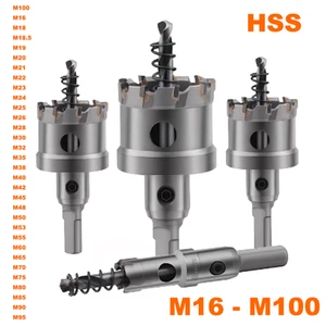 M16 - M100 HSS Acero Inoxidable Metal Agujero Abridor Y Escariador Acero de Alta Velocidad - Imagen 1 de 38