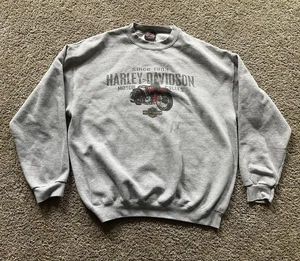 Harley Davidson Sweatshirt Herren Grau Stone Mountain Georgia 2001 - Bild 1 von 6