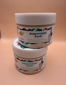 2 Dove Holiday Treats Body Scrub Peppermint Bark Christmas LIMITED EDITION 10.5O - Picture 1 of 6