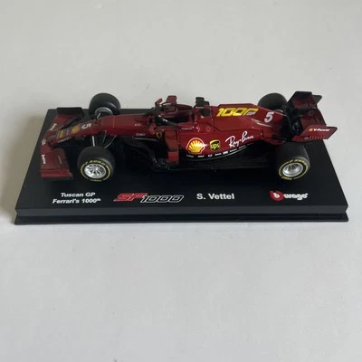 1/43 Ferrari F1 SF1000 Team Scuderia N5 GP Toscana Sebastian Vettel by Bburago - Image 1 of 4