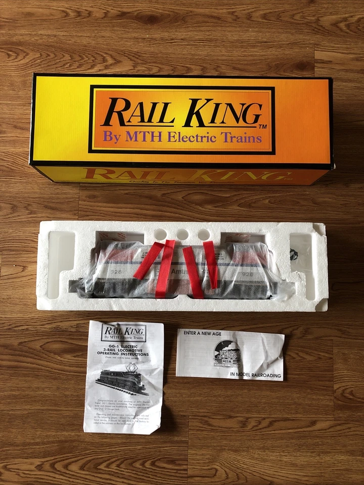 Rail King Amtrak Silver & Blue Single Stripe GG-1 Locomotive RK-2502 New In Box! - Image 1 of 4