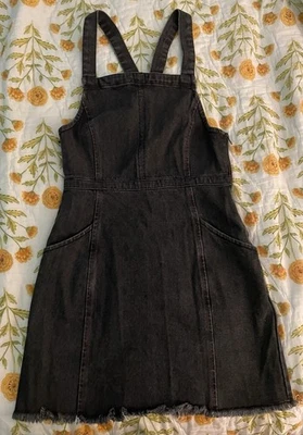 Rvca Fortune мини общее платье черный комбинезон карманы Streetwear ретро повседневный S - Изображение 1 из 4