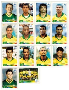 France 98 Panini Lot 14 Figuren Brasilien Romario Bebeto Rivaldo mit Velina - Bild 1 von 2