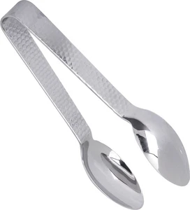 Terra Tong Servierutensil mit gehämmerter Spiegeloberfläche für Küchen, Restaura... - Bild 1 von 3