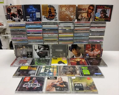 193 x Hip Hop CD JobLot - Beastie Boys Kanye Pitbull Eminem Snoop Dogg Jay-Z 22 - Image 1 of 4