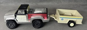 Tonka Toy Vintage Pick Up Truck Horser 1979 Modell #812888A mit Wagen - Bild 1 von 10