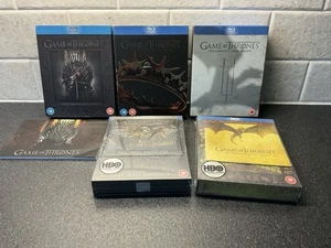 GAME OF THRONES BLU RAY SEASONS 1-5 1,2,3, WATCHED ONCE, 4+5 BRAND NEW SEALED. - Picture 1 of 9