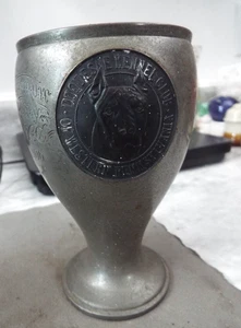 1906 Cup with 3 Medallions Westminster/Duquesne/Pittsburg ftc Inscribed Etching - Picture 1 of 7