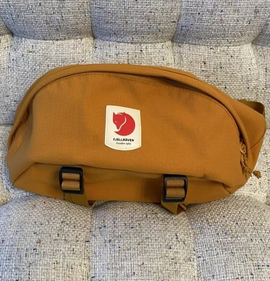 Bolso Bandolera Ajustable Fjallraven Ulvo Grande de Cadera Fanny Rojo Dorado 23166 Foto 1 de 4