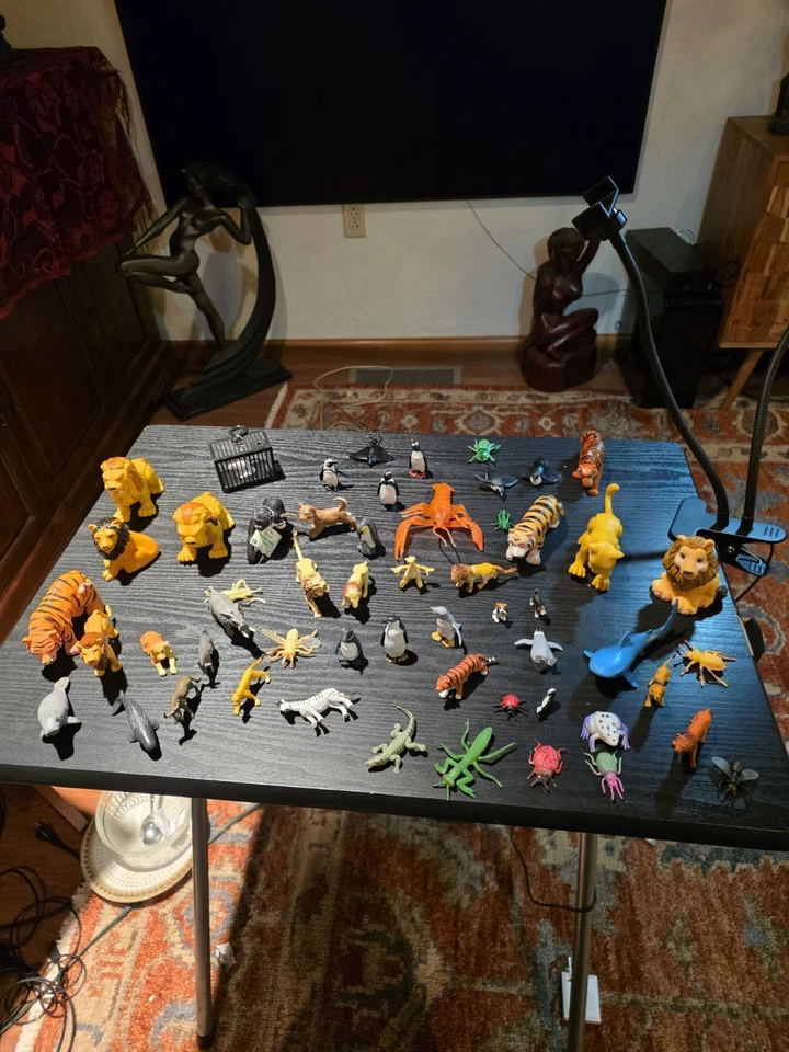 Lot of 55 Collectible Mixed Animal Figures PVC/Rubber/Plastic Variety Of Brands - Image 1 of 4