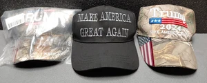 Lote De 3 Gorra MAGA Make America Great Again Donald Trump 2024 Negra - NUEVA - Imagen 1 de 11