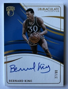 BERNARD KING 2023-24 PANINI IMMACULATE #IS-KNG AUTO #’d /99 KNICKS Autograph - Bild 1 von 3