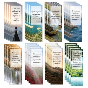 40 Stück Spanische Christliche Bibelvers Lesezeichen Religiöse Schrift Book Marks - Bild 1 von 7