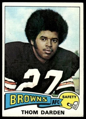 1975 Topps #342 Thom Darden [GOATCARDS] - Image 1 of 2