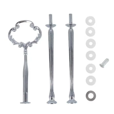 Soporte para Pasteles Hardware Cupcake Postre Aperitivo Plato Ajuste FLOR Dorado Plata Foto 1 de 4