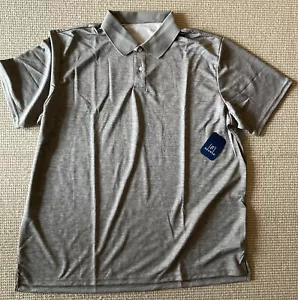 George Performance Short Sleeve Polo Shirt Mens XL Heather Gray Moisture Wicking - Picture 1 of 6