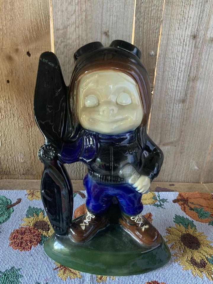 VINTAGE 1975 Peter Pilot Research & Development Jim Beam Decanter Jug Rare - Image 1 of 4