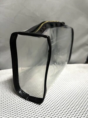 Givenchy Cosmetic Makeup bag Pouch * Clear Gold Zipper with 4G Logo Embossed NEW - Image 1 of 4