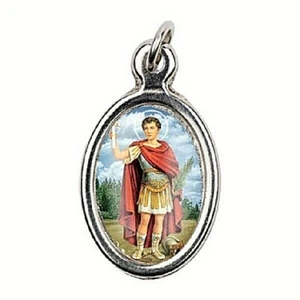 Petite médaille ovale en résine Saint Expédit 1,5 cm - Imagen 1 de 1