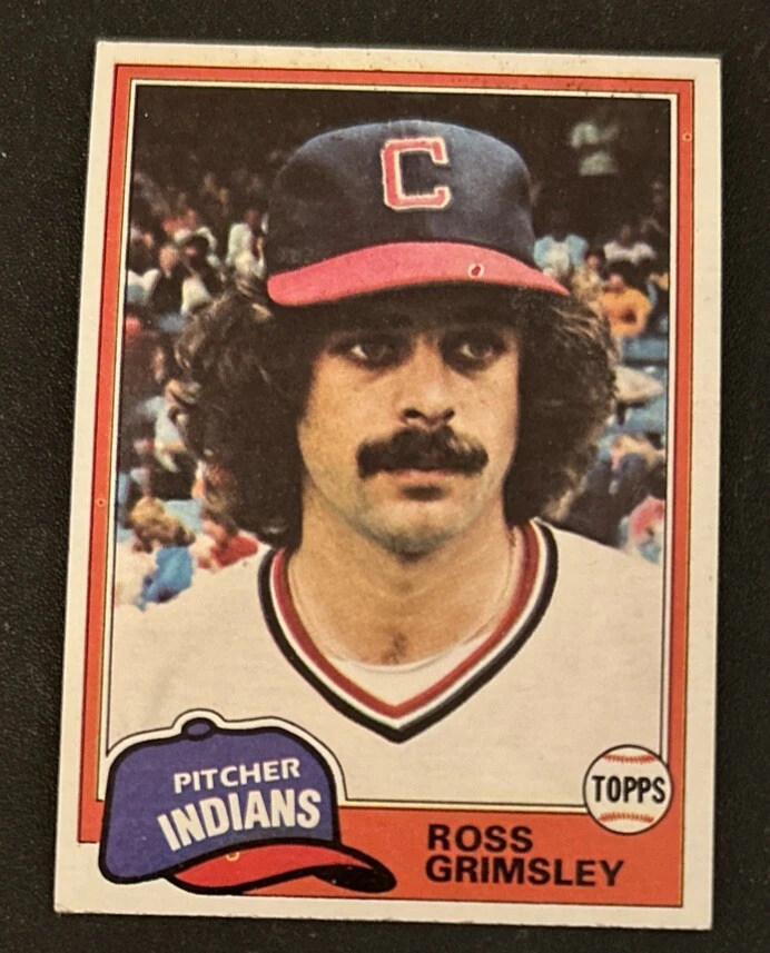 1981 Topps Ross Grimsley Baseball Card #170 Indians Pitcher FR/GD O/C - Image 1 of 2