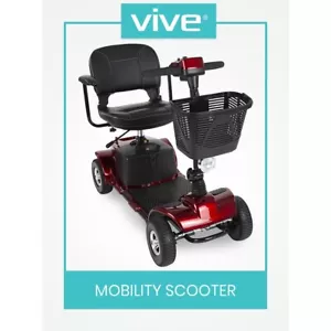 NEU Vive Health Mobility Scooter Serie A Mittelklasse 15,5M Reichweite Delta Tiller ROT - Bild 1 von 6