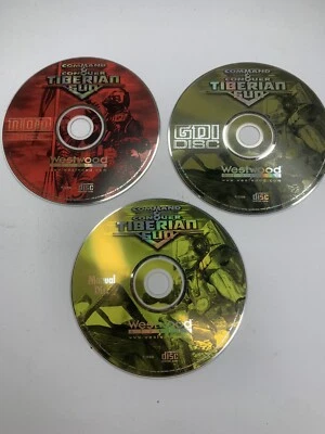 Command & Conquer Tiberian Sun x3 Disc Retro PC Game And Manual Disc by Westwood - Image 1 of 4