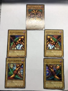 ULTRA RARE Exodia The Forbidden One Mixed 5 Card Set Lob Face - LP - Picture 1 of 9