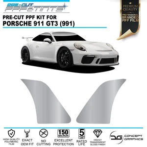 Rear Arch Stone Guard PPF Paint Protection Film Kit For Porsche 911 GT3 (991 OEM - Picture 1 of 3