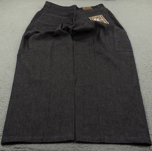 Baggy Jeans Mens 42 Y2K Black 11" Leg Opening Skater Grunge Pipes Carpenter VTG - Picture 1 of 14
