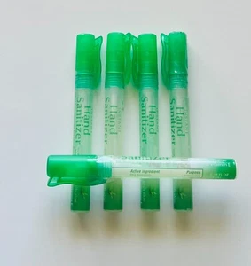 5 PC Hand Sanitizer Spray Pens W/Aloe&Vitamin E - Pocket Size/Travel Size - Picture 1 of 3
