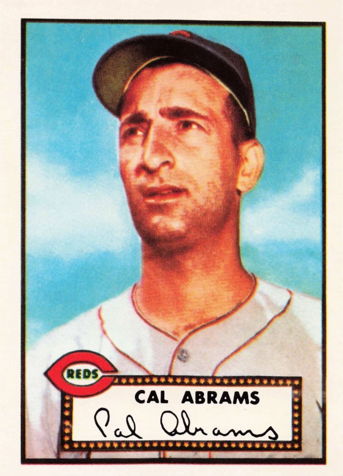 1983 Topps Baseball 1952 Reprint Series Cal Abrams Cincinnati Reds #350 - Image 1 of 2