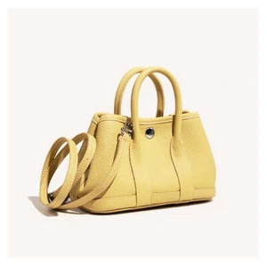 Handtasche Tasche Litschi genarbtes Rindsleder Echtleder Mini Gartentasche Damen - Bild 1 von 19