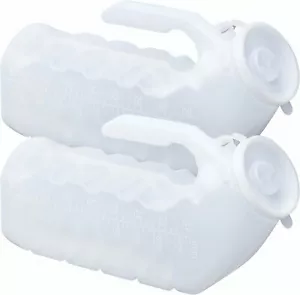 Urinals for Men (Pack of 2) Male Urinal with Odor-Shield Lid - Picture 1 of 9
