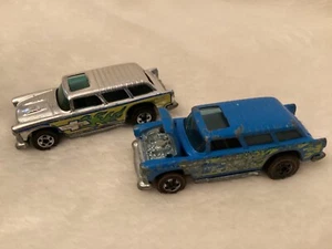 Hot Wheels ~ Alive 55 ~ Redlines & Super Chromes ~ Hong Kong con usura ~ Set di 2 - Foto 1 di 17
