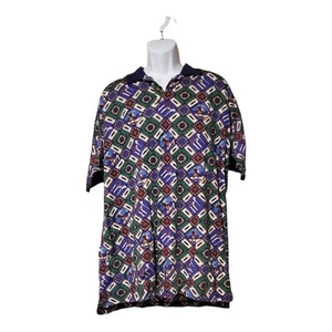 The Arrow Company Herren XXL Multicolor Grafik Golf Polo T-Shirt Tee - Bild 1 von 7
