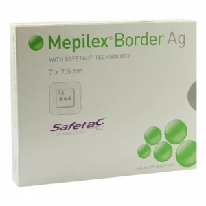 Mepilex Border Ag 7.5cm X 7.5cm Dressing 5 Pack - Picture 1 of 1