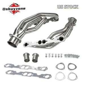 for 88-97 Chevy/GMC C/K 1500-3500 PICKUP 5.0/5.7L V8 Polished Exhaust Headers US - Picture 1 of 8