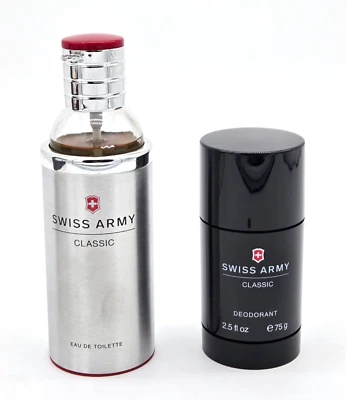 Juego DE COLECCIÓN Swiss Army Classic por Victorinox 3,4 OZ eau de parfum spray + 2,5 OZ desodorante Foto 1 de 4