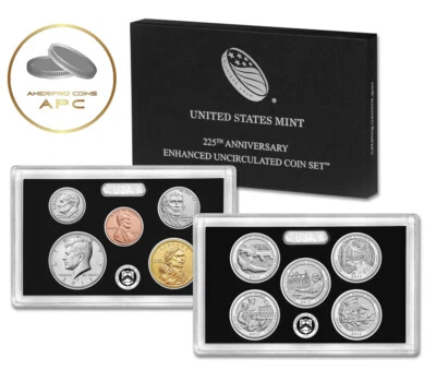 2017 S US Mint 225th Anniversary Enhanced Uncirculated 10 Coin Mint Set (17XC) - Image 1 of 3